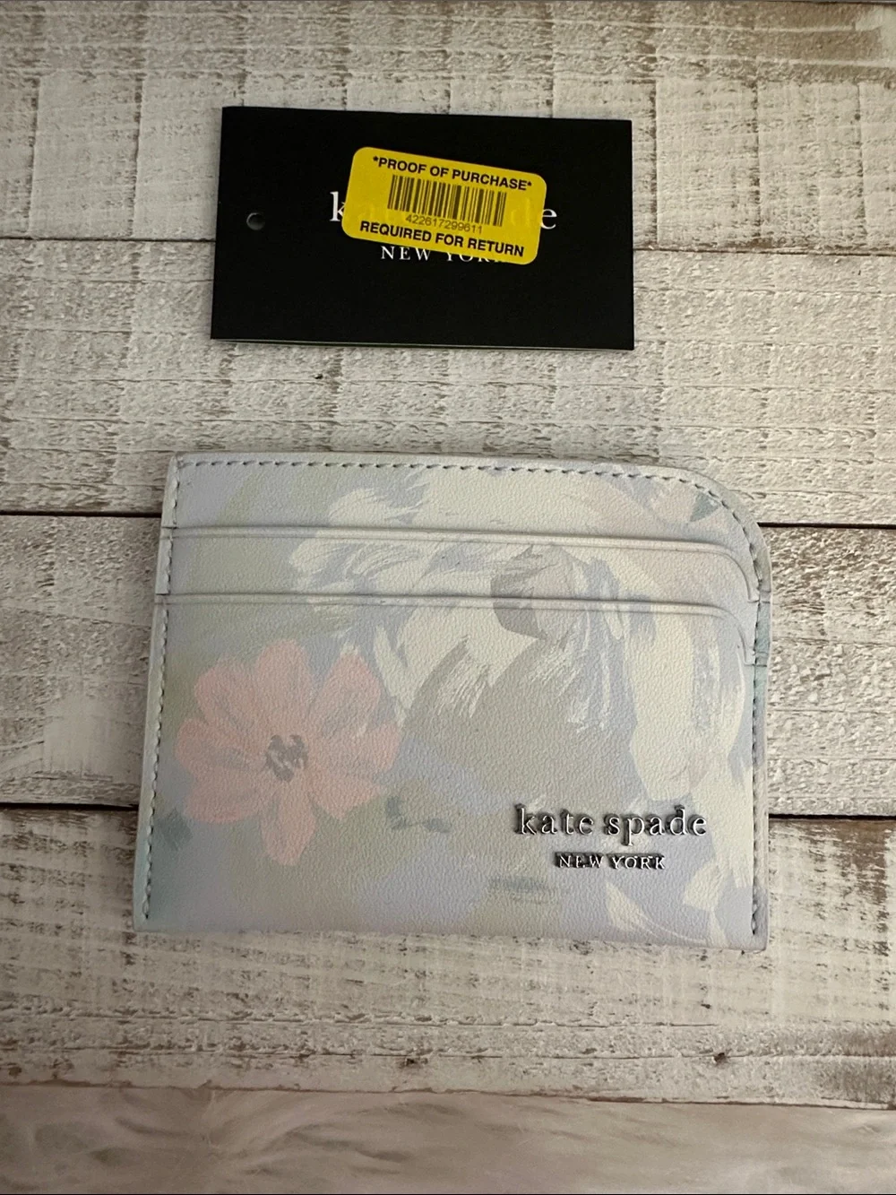 Nwt Kate spade hidden garden card holder